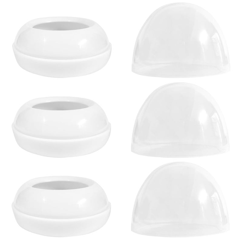 ROMIRUS Bottle Cap with Screw Ring Set Compatible with Both Avent Natural and Avent Anti-Colic PP Glass Baby Bottle, 3 Sets - Image 1